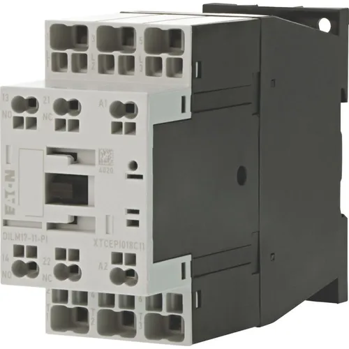 Eaton Leistungsschütz DILM17-11, 3-polig 380/400 V, 8,3 kW - Fehlerstromschutz (RCD) - Robuster Leistungsschütz mit 3 Hauptkontakten, ideal für zuverlässige Motorsteuerungen und hohe Betriebsströme bis 45 A.