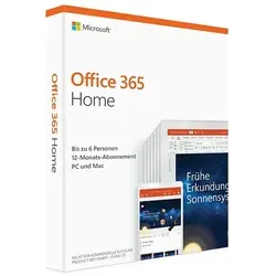 Microsoft 365 Family - Office-Software für 6 Nutzer - Büro & Business: Ideal für Familien und kleine Teams, bietet Zugriff auf die neuesten Office-Programme für bis zu 6 Geräte über Windows und Mac.