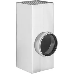 Grömo Flachdach-Abzweig Kastenform aus Zink, ø75/100x100 - Sonstige Elektroinstallationsartikel, langlebig aus Zink für zuverlässige Abzweigungen im Flachdachbereich.