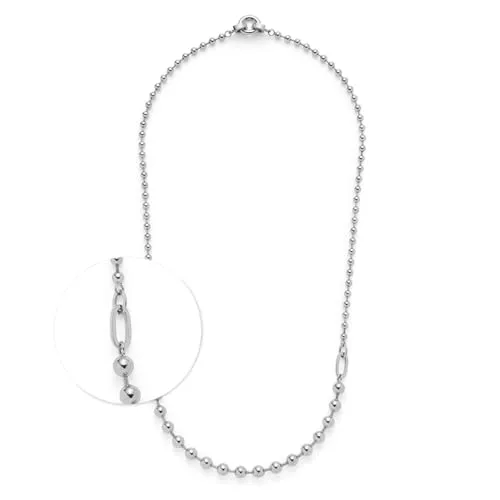 Leonardo Kette 024922 Edelstahl - Ketten für Damen, elegante silberne Edelstahlkette von Leonardo, perfekt für jeden Anlass und verleiht jedem Outfit einen Hauch von Glamour.