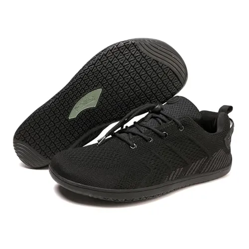 Freiluftkind Das Original Camino – Sportliche Sneaker Barfußschuhe (Schwarz/Gr. 45) – Unisex Barfußschuh für maximale Bewegungsfreiheit - Entdecke den Camino Barfuß Sneaker mit flexibler Sohle für ein unvergleichliches Laufgefühl. Ideal für Sport und Alltag, atmungsaktiv und schnell anziehbar. Für Komfort und Freiheit bei jeder Bewegung.