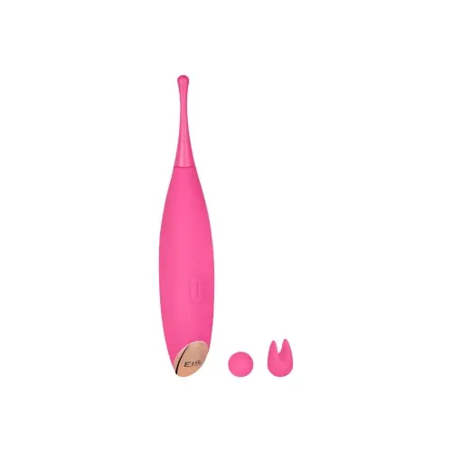 EIS, Vibrator, 'Auflegevibrator mit 2 Aufsätzen, 17 cm' wasserdicht, wiederaufladbar, hautfreundliches Silikon