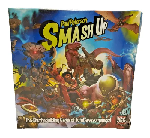 Smash Up - Brettspiel - Kartenspiel - Englisch - Gesellschaftsspiel für 2-4 Spieler, fördert strategisches Denken und Teamarbeit, ideal für Spieleabende.