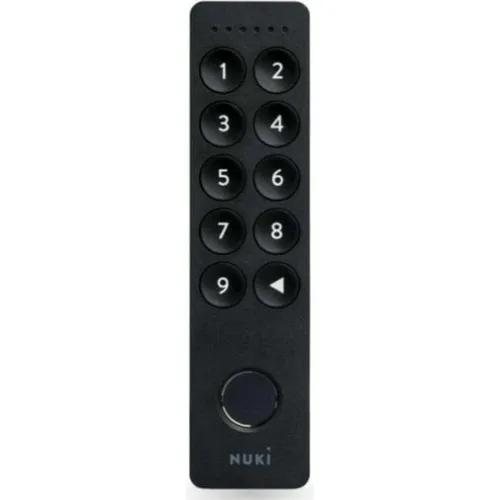 Nuki Keypad 2.0 – Elektronische Zahlenkombination mit Fingerabdruck - Das Nuki Keypad 2.0 ermöglicht den einfachen Zugang zu Ihrem Zuhause. Mit der Kombination aus Zahlen und Fingerabdruck ist es ideal für den sicheren, täglichen Einsatz.