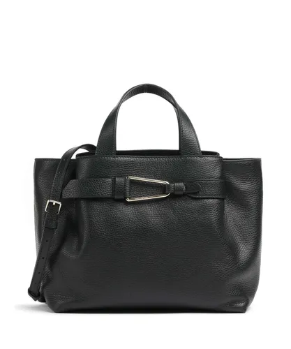 COCCINELLE Damenhandtasche Schwarz - Umhängetasche aus 100% Leder mit verstellbarem Schultergurt, ideal für stilvolle Auftritte und praktischen Stauraum dank mehrerer Fächer.