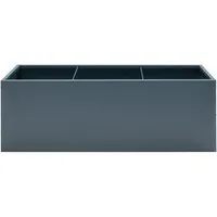 Ambia Garden Pflanzentopf Anthrazit, Metall, rechteckig - Pflanzenkästen & Spaliere, eleganter Pflanzentopf aus robustem Metall in Anthrazit, ideal für stilvolle Garten- und Balkon-Dekoration.