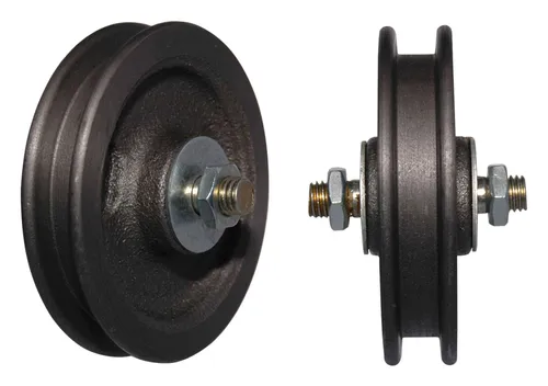 Walzenlagerrolle Nr.500 120mm – Hochbelastbare Türsicherung - Türsicherungen: Bewegliche Schiebetore mit strapazierfähiger Grauguss-Walzenlagerrolle für leichten Lauf dank Kugellagerung.