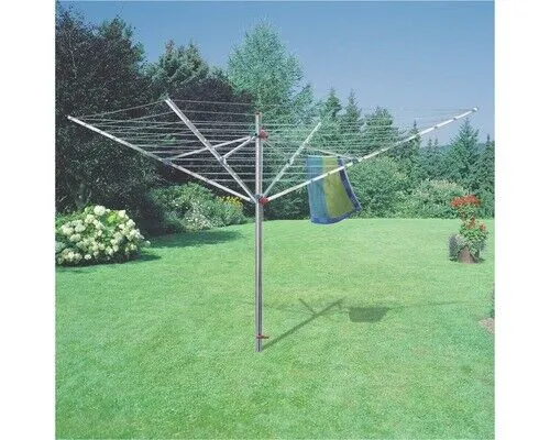 Wäschespinne Alustar 50 - Robuste Wäschespinne für optimalen Platz - Wäscheständer mit einer Breite von 188 cm und einer Höhe von 177 cm, ideal zum effizienten Trocknen großer Wäschemengen im Freien.