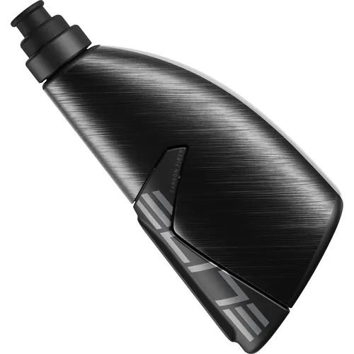Elite Trinkflasche + Flaschenhalter KIT CRONO CX 2024 500ml Carbon Fahrrad - Trinkflasche und Flaschenhalter für Fahrrad, leichtes Carbon-Design für optimale Leistung und Stil auf jeder Fahrt.