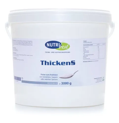 NUTRIbest ThickenS - Pulver zum Andicken - 3.000 g - Sportnahrung zum Andicken von Speisen, ideal für Personen mit Schluckbeschwerden und zur Verbesserung der Nahrungsaufnahme.