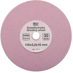 BGS-3177 Schleifscheibe 100x3,2x10 mm - Hochwertige Schleifscheibe für präzises Schleifen von Materialien, ideal für verschiedene Anwendungen im Werkzeugzubehör.