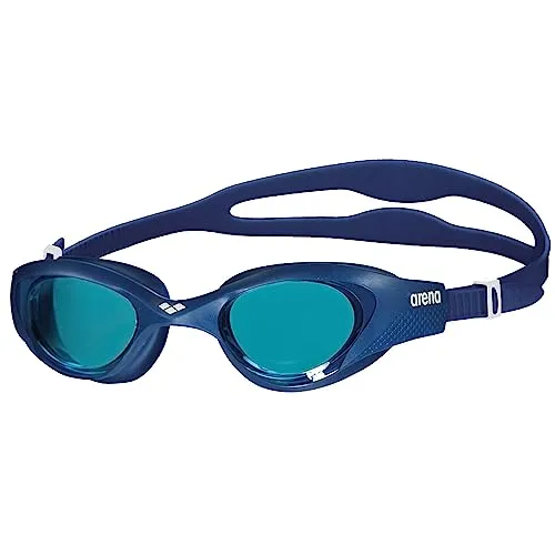 ARENA The One Unisex-Schwimmbrille mit großen Gläsern und UV-Schutz - Schwimmbrille mit großen Gläsern, Antibeschlag-Beschichtung und UV-Schutz. Der selbstjustierende Nasensteg und die Orbit-Proof-Dichtungen sorgen für optimalen Komfort und eine perfekte Passform beim Schwimmen.