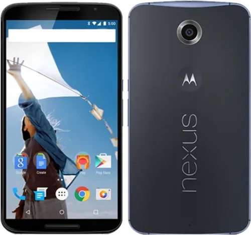 Motorola Nexus 6 Weiß 64 GB - Akzeptabel, Dunkelblau - Handy ohne Vertrag, 6 Zoll AMOLED-Display, 4K Videoaufnahme und kabelloses Laden für beeindruckende Leistung und Flexibilität.