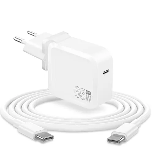 SiKER 65W / 61W USB Typ C Netzteil Ladegerät für Mac Book/Pro, Le novo, ASUS, Acer, Dell, Xiaomi Air, Huawei Matebook, HP Spectre, Thinkpad und alle Anderen Laptops oder Smartphones mit USB C