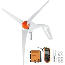 VEVOR 500 W Windkraftanlage - Stromaggregate für Zuhause, Bauernhof und Boote. Niedrige Startgeschwindigkeit mit robusten Klingen für effiziente Energieerzeugung.