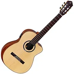 Ortega Striped Suite C/E - Gitarren in der Private Room Series, mit massiver Alaska Fichte Decke und AAA Striped Ebony. Ideal für anspruchsvolle Musiker, die Klang und Ästhetik schätzen.