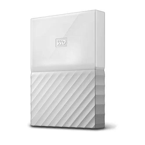 WD My Passport 1 TB Externe Festplatte - Tragbar, USB 3.0, Weiß - Externe Festplatte für mobile Nutzung mit 1 TB Speicher, USB 3.0 und 256-Bit AES-Verschlüsselung für maximale Datensicherheit. Ideal für Fotos, Videos und mehr.