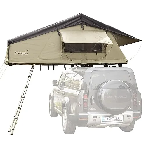 Skandika Freeland L Autodachzelt für 2-3 Personen - Robustes Autodachzelt mit Moskitonetz und UV-beständigem, wasserdichtem Material. Ideal für Camping und Outdoor-Abenteuer.