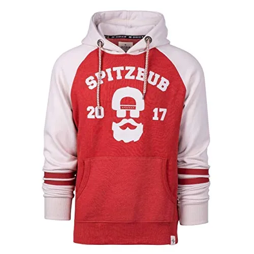 Spitzbub Hoodie - Wilhelm-Otto L - Kapuzenpullover für Herren, gemütlich mit Raglanärmeln für optimale Bewegungsfreiheit und Kängurutasche für praktischen Stauraum. Hochwertige Bekleidung mit lässigem Design von Spitzbub.