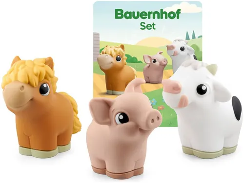 tonies Hörspielfigur My First Tonies - Bauernhof Set - Entdecke die Bauernhoftiere mit My First Tonies! Spielerisch lernen die Kleinen Geräusche und Wörter durch Geschichten und Lieder. Ideal für das Hörverstehen und die Sprachentwicklung.