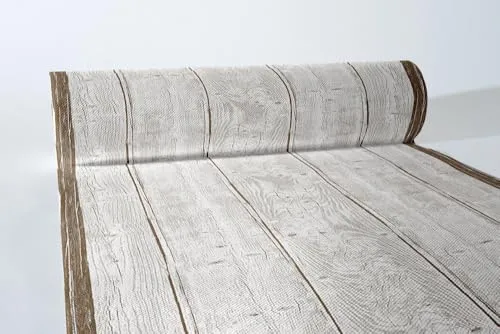 Mank Airlaid Tischläufer Holz/Wood 40 cm x 24 m – Eleganter Einweg-Tischläufer in Holzoptik - Tischläufer aus hochwertigem Airlaid-Material, bietet eine stilvolle Holzoptik und ist ideal für festliche Anlässe. Perfekt für rustikale Feiern und leicht zu entsorgen.