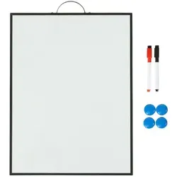Whiteboard Magnettafel A3 - Magnetisches Notizboard für kreative Ideen - Praktisches magnetisches Notizboard im A3-Format, ideal für Notizen und kreative Ideen. Mit stabiler Aufhängung und kompakten Maßen für jeden Raum.