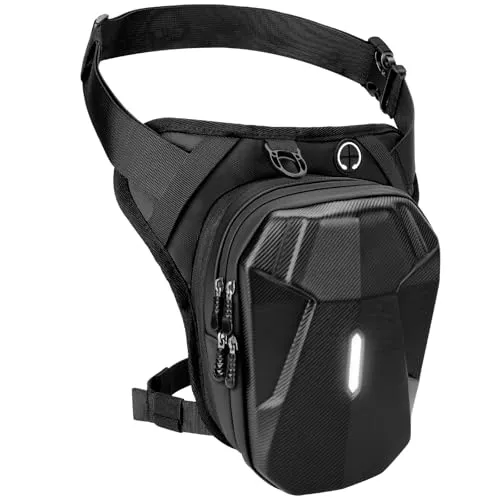 ISEYOU Beintasche Motorrad, Oberschenkeltasche für Herren Damen, Leg Bag mit Abnehmbare Beingurte Multifunktionstasche für Wandern, Camping, Klettern, Laufen, Sport und Arbeit Gepäckrollen