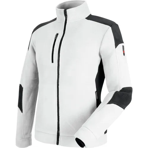 Würth MODYF Fleecejacke Cetus Arbeitsjacke aus Fleece für Herren Bequem, strapazierfähige Herren Arbeits-Fleecejacke, Weiss