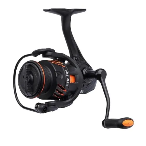 Savage Orange LTD Angelrolle, GRC-Material, CNC-gefräste SST-Aluminiumgriffe, Schwarz-Orange, Spinning Reel, 1000-4000, Spinnfischen, Stationärrolle (4000)