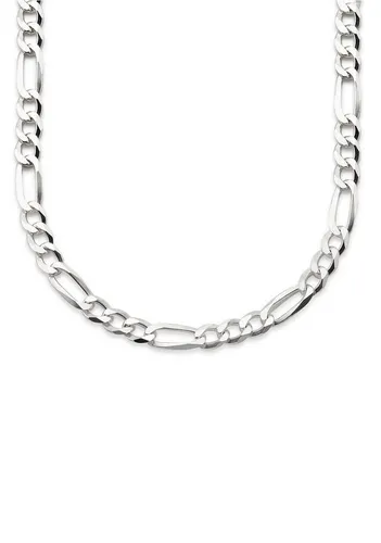 Bruno Banani Figarokette 55 cm aus Silber 925 - Elegante Figarokette aus massivem Silber 925, rhodiniert für zusätzlichen Glanz. Perfekt für jeden Anlass – ob Büro oder Party. Ein ideales Geschenk in edler Verpackung!
