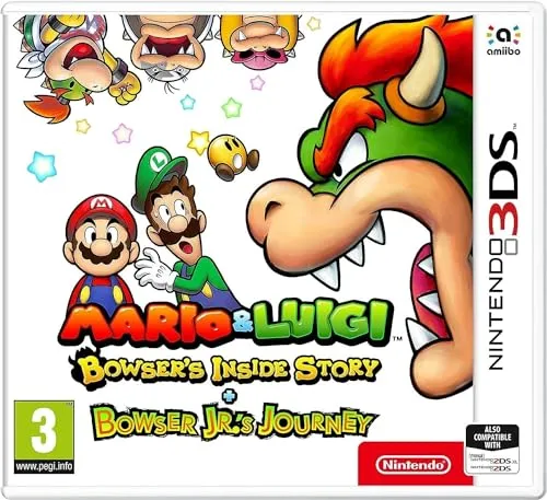 Mario & Luigi: Bowser’s Inside Story + Bowser Jr’s Journey - 3DS - RPG für Nintendo 3DS, erlebe ein einzigartiges Abenteuer mit tollen Charakteren und strategischen Kämpfen.