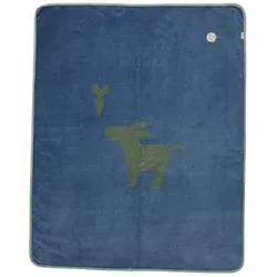 Sterntaler® Babydecke "Emmis Garden" in Blau - (L)100 x (B)75 cm