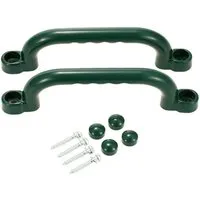 OutdoorToys Haltegriffe 2er Set Dunkelgrün – Für sicheres Spielen - Ermögliche Deinen Kindern mit unseren OutdoorToys Haltegriffen einen sicheren Aufstieg auf Spieltürme oder Klettergerüste. Ideal für den privaten Einsatz, sorgen sie für mehr Sicherheit beim Spielen!