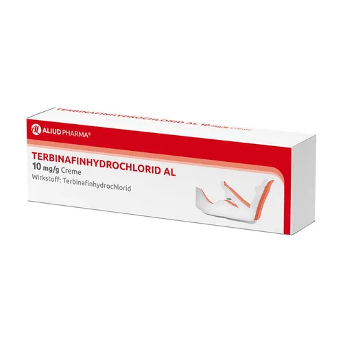 Terbinafinhydrochlorid AL 10 mg/g Creme gegen Fußpilz 30 g - Arzneimittel zur effektiven Behandlung von Fußpilz, sorgt für schnelle Linderung und ist ideal für die Anwendung zu Hause.