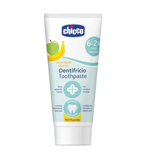  Fluoride-Free Toothpaste 6-24m Fluorfreie Zahnpasta für Kinder Apple-Banana 50 ml