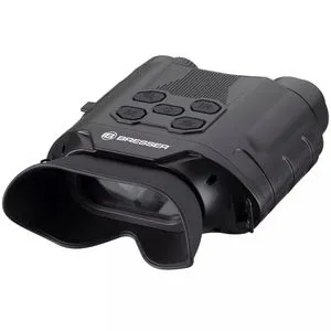 Bresser Nachtsichtgerät Explorer 130 - Digitales binokulares Nachtsichtgerät mit 10,5-facher Vergrößerung, ideal für Vogelbeobachtung, Camping und Jagd