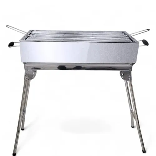 Mangal Schaschlik Kairat Grill Edelstahl rostfrei Grill mit Grillrost