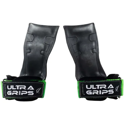 Climaqx Ultra-Grips Zughilfen für Kraftsport - Kraftsport-Zubehör mit flexiblen Anti-Rutsch-Gummi für optimale Kontrolle und Verletzungsprävention. Ideal für effektives Fitnesstraining und zur Entlastung von Händen und Unterarmen.