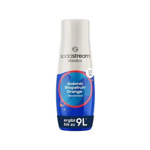 SodaStream Sirup Isotonic, 1x Flasche ergibt 9 Liter Fertiggetränk, Sekundenschnell zubereitet und immer frisch, 440 ml