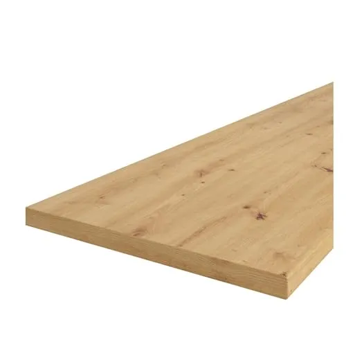 EKO STILO Küchenzeile Arbeitsplatte Eiche Artisan - Hochwertige Arbeitsplatte aus Spanplatte mit HPL Beschichtung, ideal für moderne Küchen. Maße: 80 cm Breite, 60 cm Tiefe, 3,8 cm Höhe.