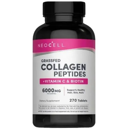 NEOCELL Super Collagen Peptides mit Vitamin C & Biotin - 180 Tabletten - Nahrungsergänzungsmittel für allgemeines Wohlbefinden und gesunde Haare, Haut & Nägel, unterstützt das Immunsystem mit hochwertigen Inhaltsstoffen.