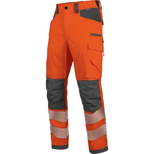 Würth MODYF Arbeitshose Neon EN 20471 2 Profi Bundhose für Herren Professionelle, robuste Bundhose mit Reflexstreifen, Orange