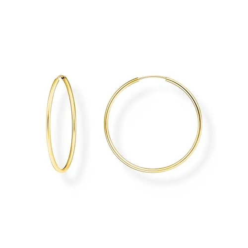 Thomas Sabo Creolen mittelgroß vergoldetes Silber CR728-413-39 - Creolen in Bijouterie, aus 925er Sterlingsilber, perfekt kombinierbar mit anderen Schmuckstücken von Thomas Sabo – ein ideales Geschenk für jeden Anlass.