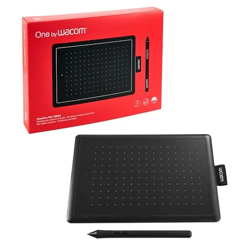 One by Wacom Stifttablett - drucksensitiver Stift, ideal für Windows, Mac und Chromebook, mit 3 Monaten kostenloser pädagogischer Software für effektives Online-Studium