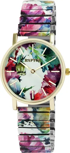 Raptor Quarzuhr Colorful Edition mit Edelstahlzugarmband - Armbanduhren mit 3 ATM Wasserdichtigkeit und farbenfrohem Design, ideal für jeden Anlass und ein echter Blickfang am Handgelenk.