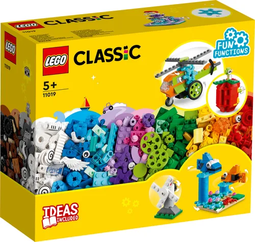 LEGO® Classic 11019 - Bausteine und Funktionen - LEGO® Komplette Sets & Packs, kreatives Bauset für Kinder ab 5 Jahren, fördert die Fantasie und Motorik mit vielseitigen Bausteinen.