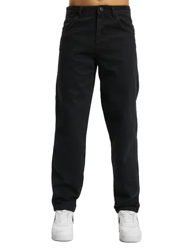 DEF Jeans Herren Loose Fit Jeans Schwarz 34