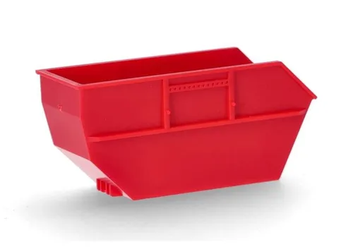 Herpa 054614 Absetzmulde 15m³ für AK16, rot (2 Stück), 1:87 / H0