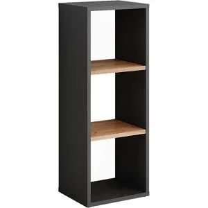 Vicco Bücherregal Orlando, Anthrazit/Goldkraft Eiche - Bücherregal mit verstellbaren Einlegeböden für maximale Flexibilität und stilvolles Design, ideal zur Schaffung von Ordnung im Wohnbereich.