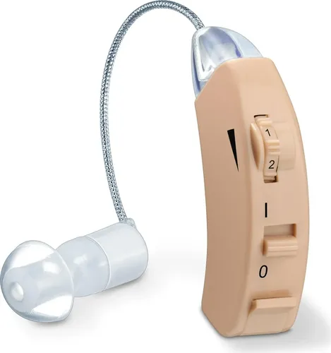 Beurer HA 50 Hörgeräuschverstärker - Ergonomischer Hörverstärker mit austauschbarer Batterie für optimalen Komfort und einfache Handhabung, ideal für Menschen mit Hörschwierigkeiten.